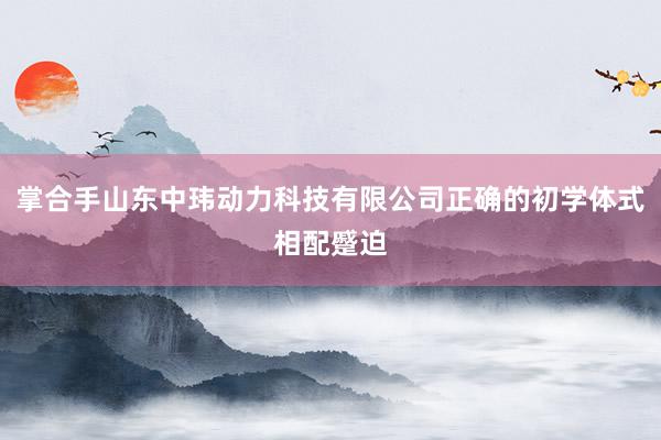 掌合手山东中玮动力科技有限公司正确的初学体式相配蹙迫