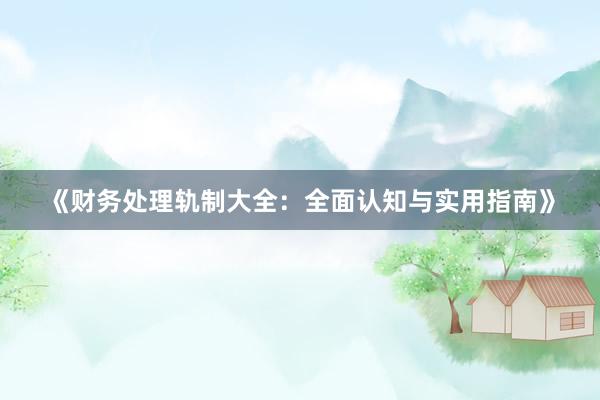 《财务处理轨制大全：全面认知与实用指南》